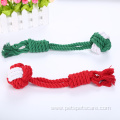 Pet products christmas rope dog toy for chewing